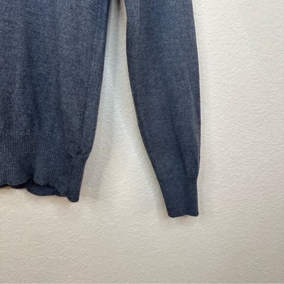 J. Lindeberg Lymann True Merino Gray Melange Sweater Mens Size S - Picture 7 of 12